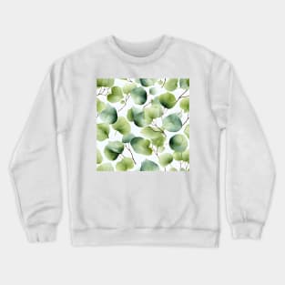 Green Leaves Pattern 2 Crewneck Sweatshirt